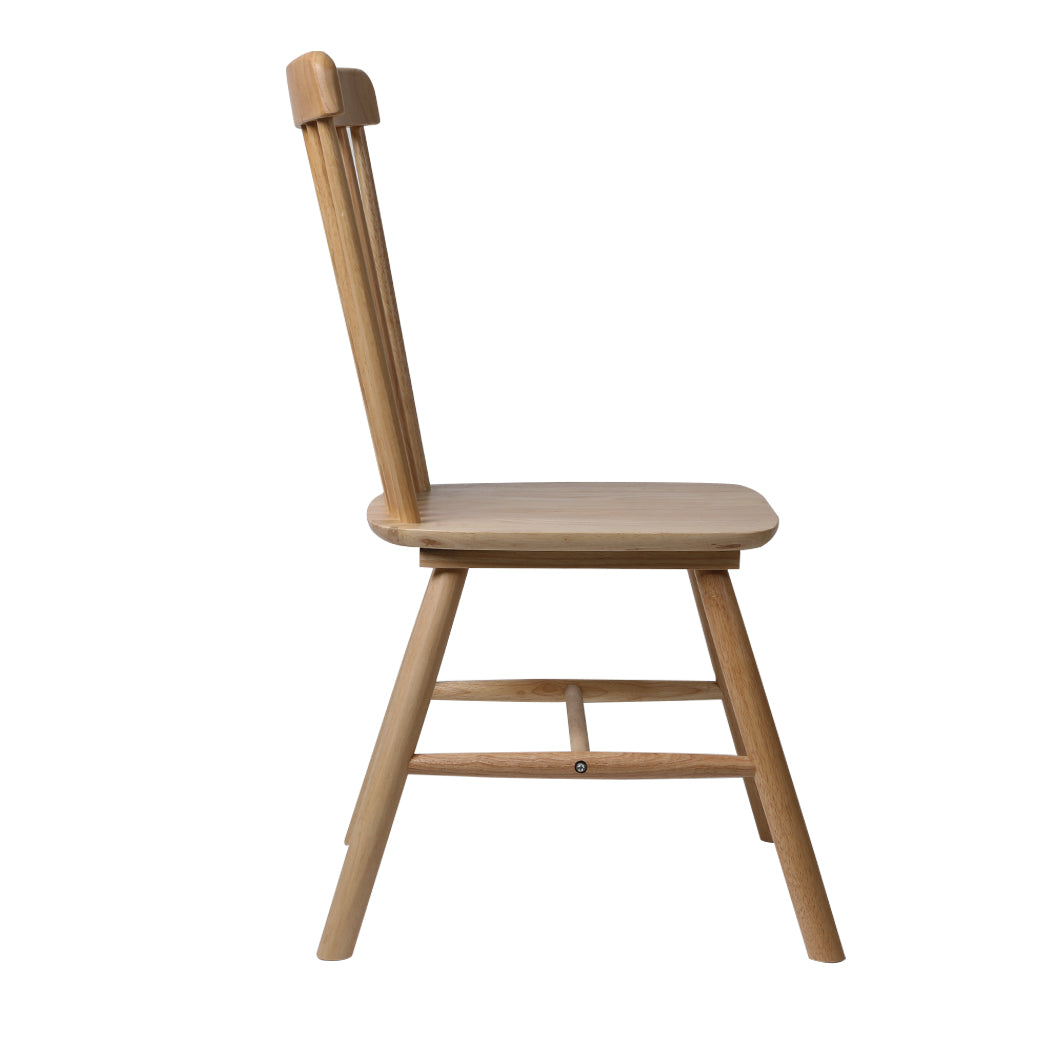 Levede 2x Dining Chairs Kitchen Windor Oak-1910113281884950531