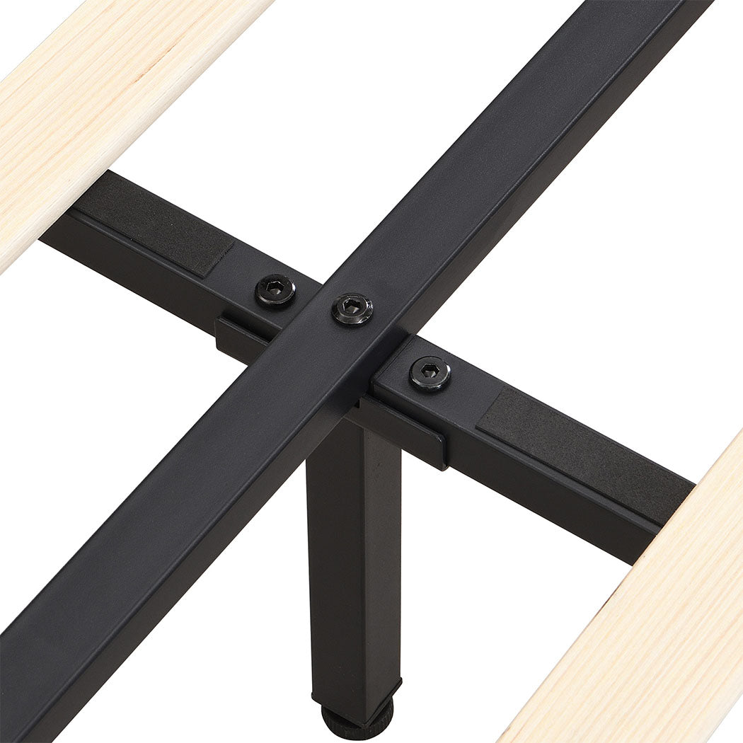 Levede  Floating Bed Frame Queen with Headboard LED Lights Mattress Base-1910112198202626051