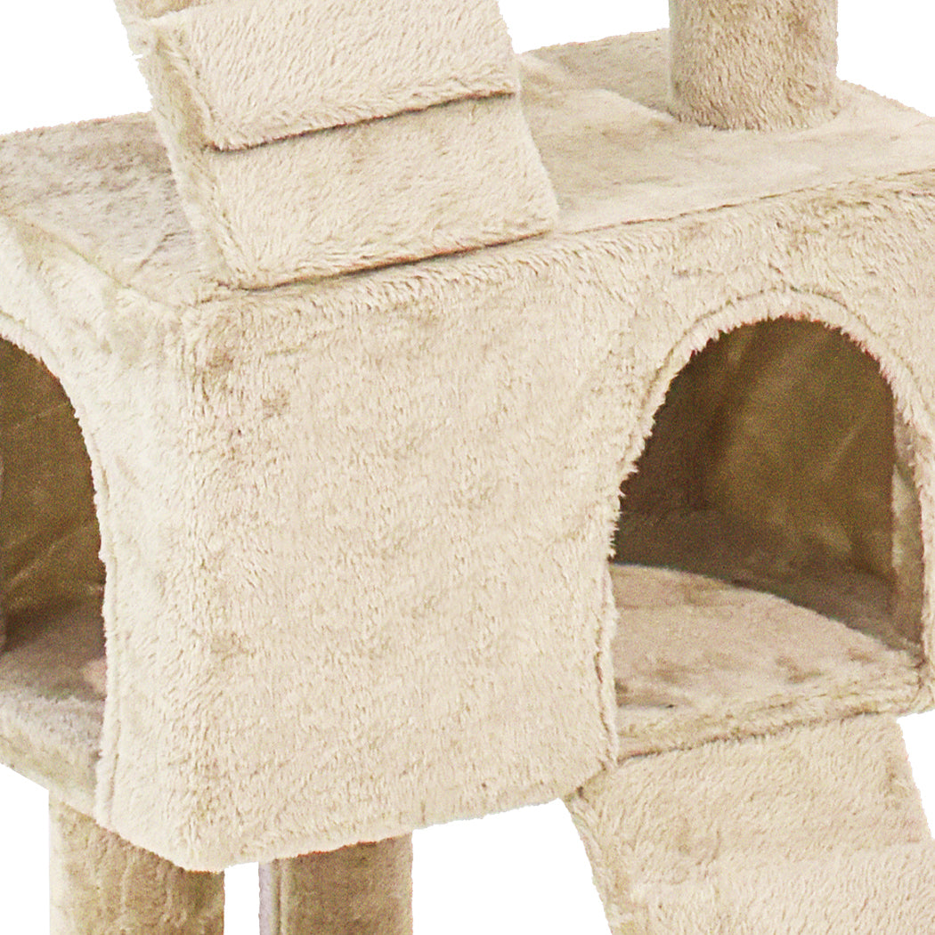 PaWz Cat Tree Scratching Post Scratcher Beige-1942353259029204995