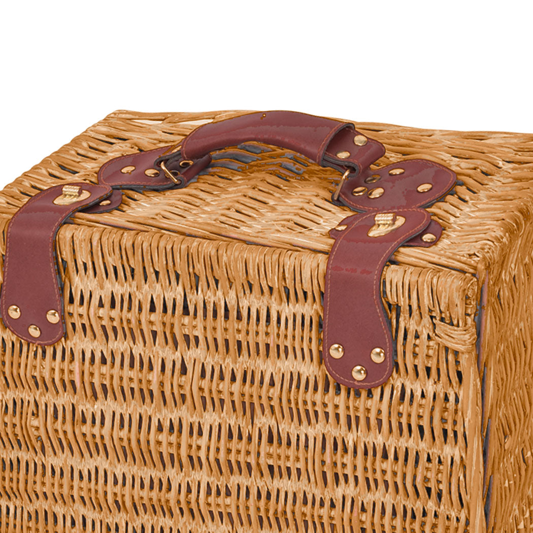 4 Person Picnic Basket Baskets Set Outdoor-1942353783468199939