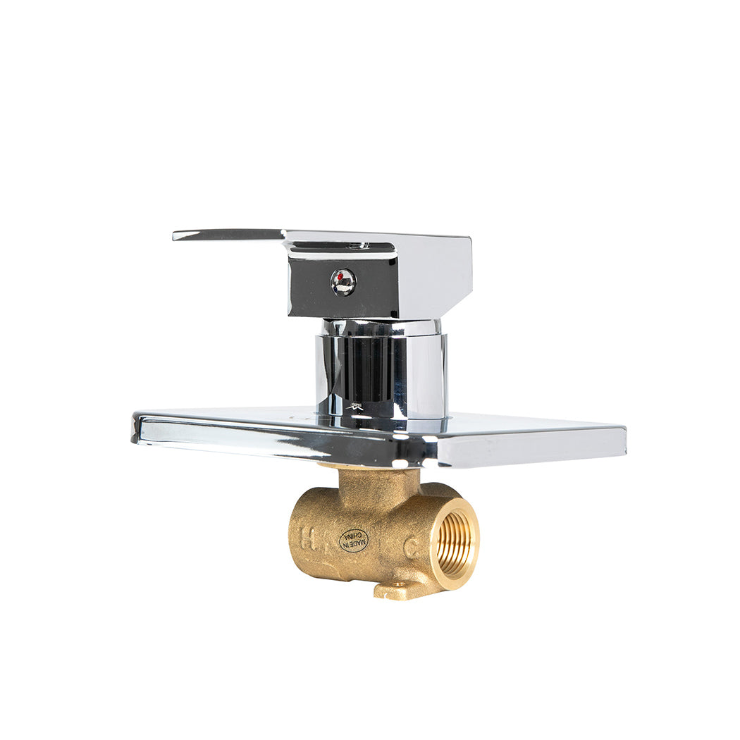 Dutxa Brass Shower Mixer Tap Cold Hot Charcoal-1942353241023057923