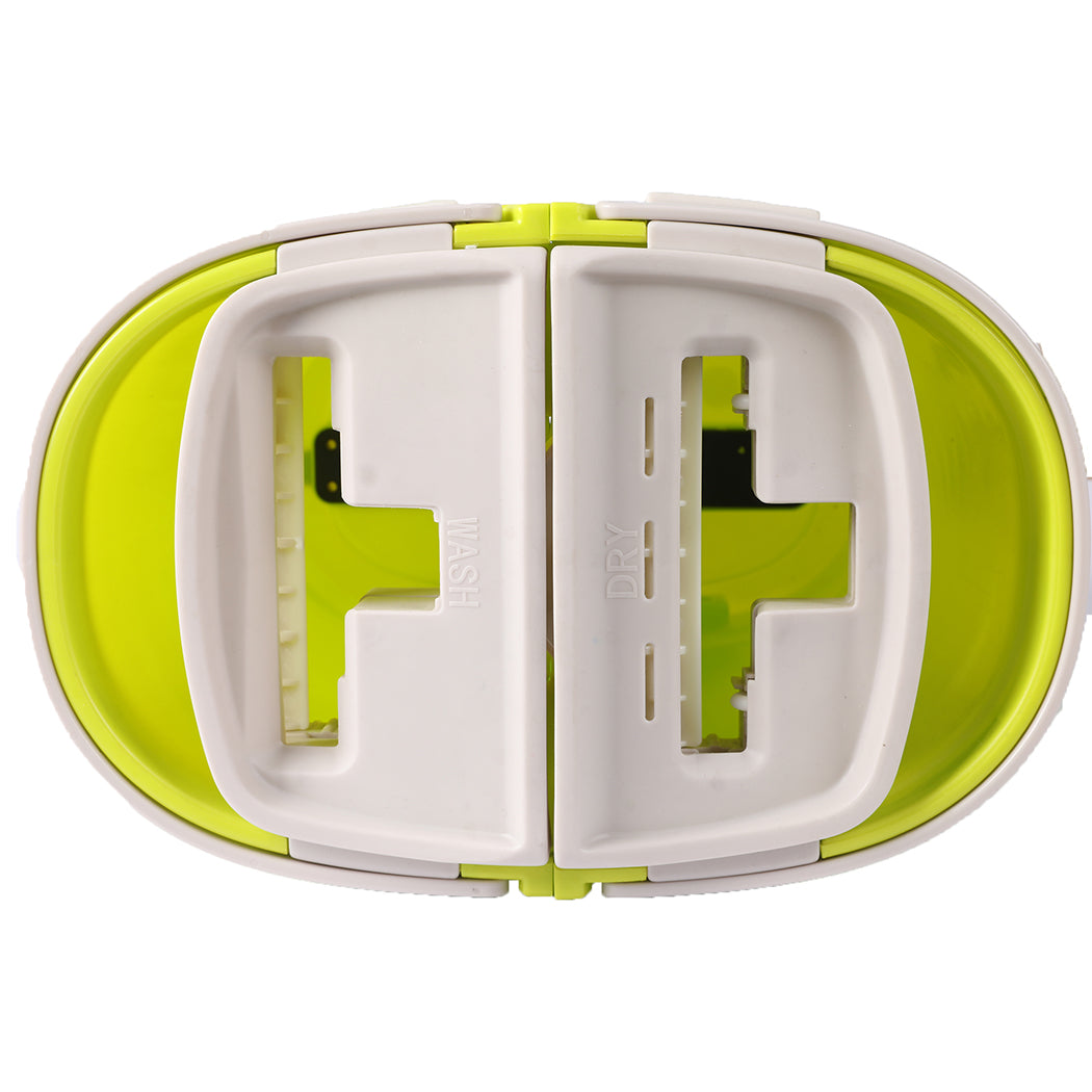 Cleanflo Flat Mop Bucket Set Cleaner Green-1942353180725743619