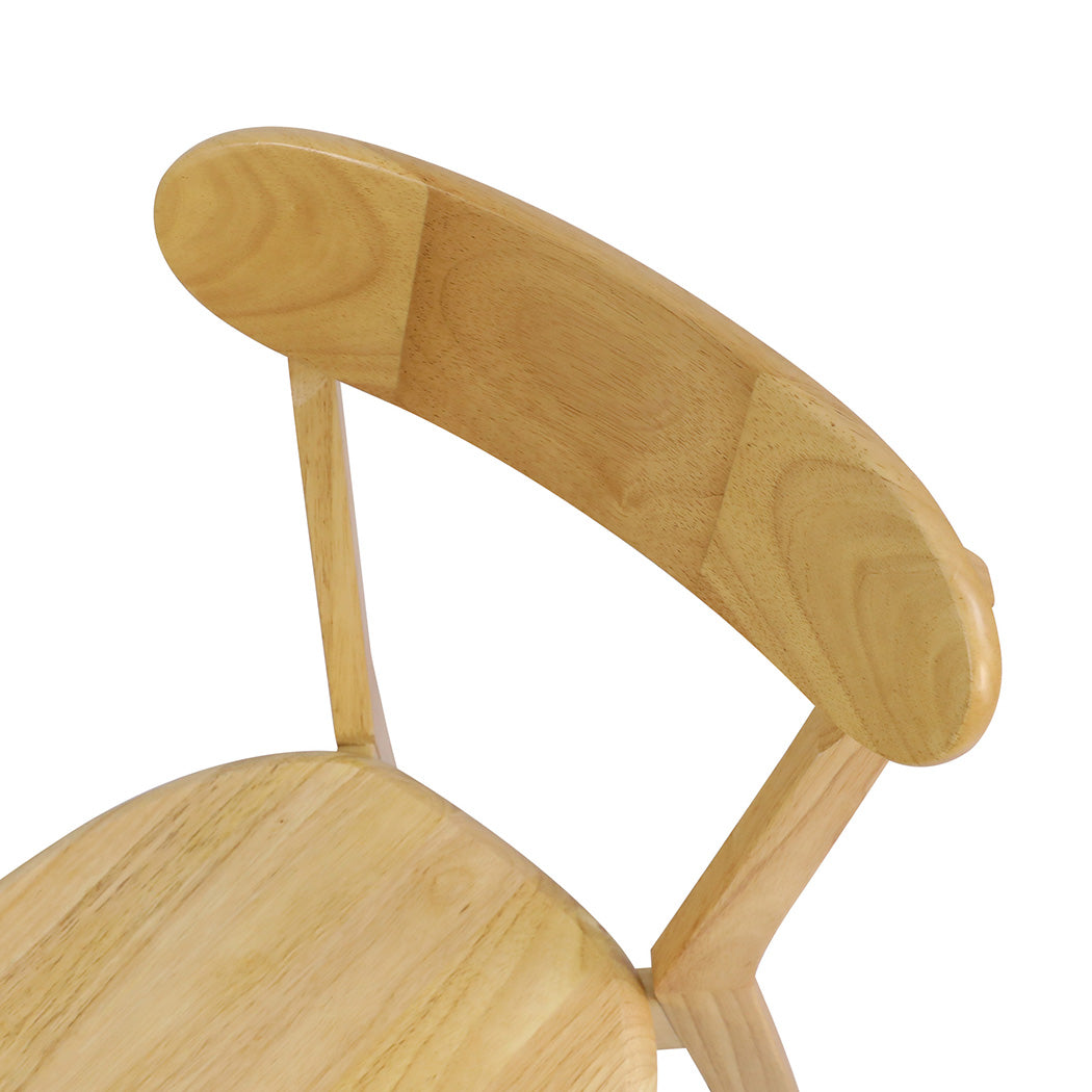 Levede 2x Dining Chairs Wooden Kitchen Chair-1910113303150071810