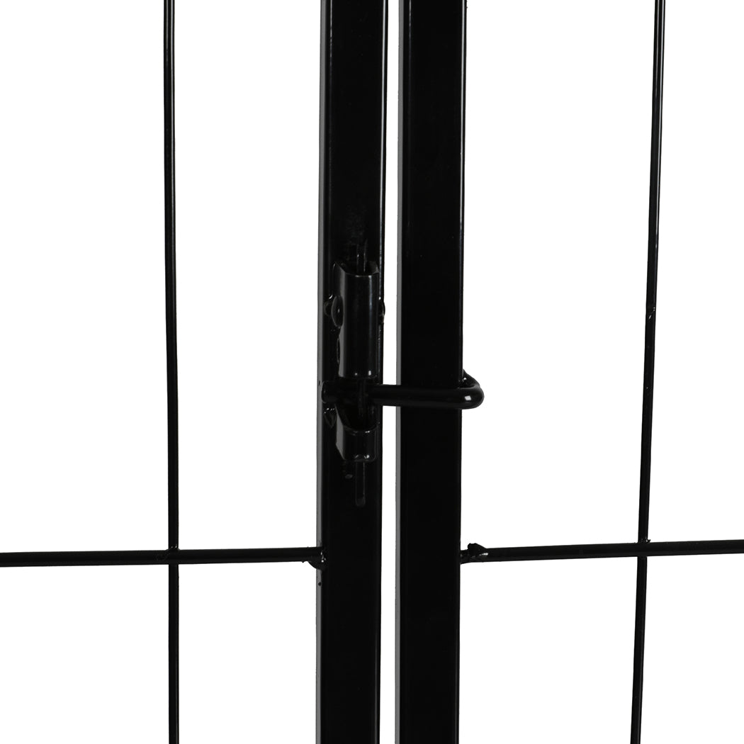 PaWz 8 Panel Pet Dog Playpen Puppy Exercise Black 4kg chicken-1942353117446279171