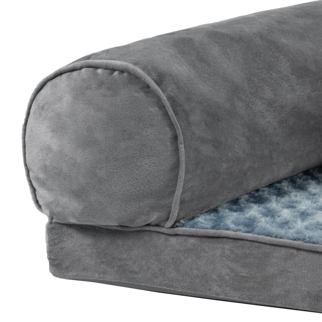 PaWz Pet Bed Sofa Dog Beds Bedding Soft M Cover Grey Cover Medium-1942353067760553987