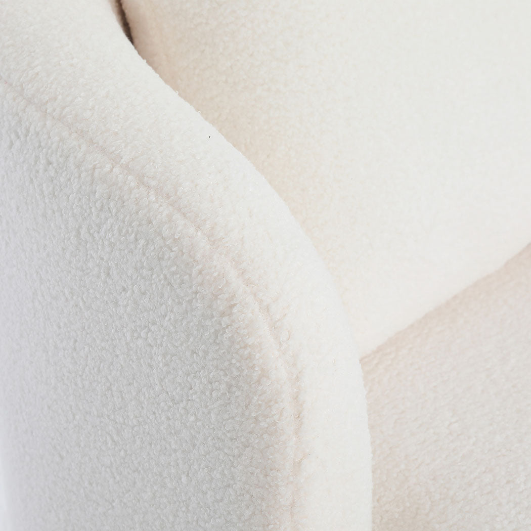 Levede Fleece Swivel Chair-1910112200782123011