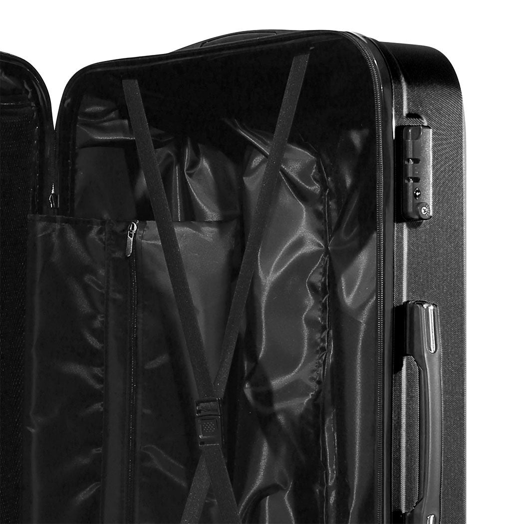 Slimbridge 20" Travel Luggage Lightweight Black 20 inch-1942352925741420547