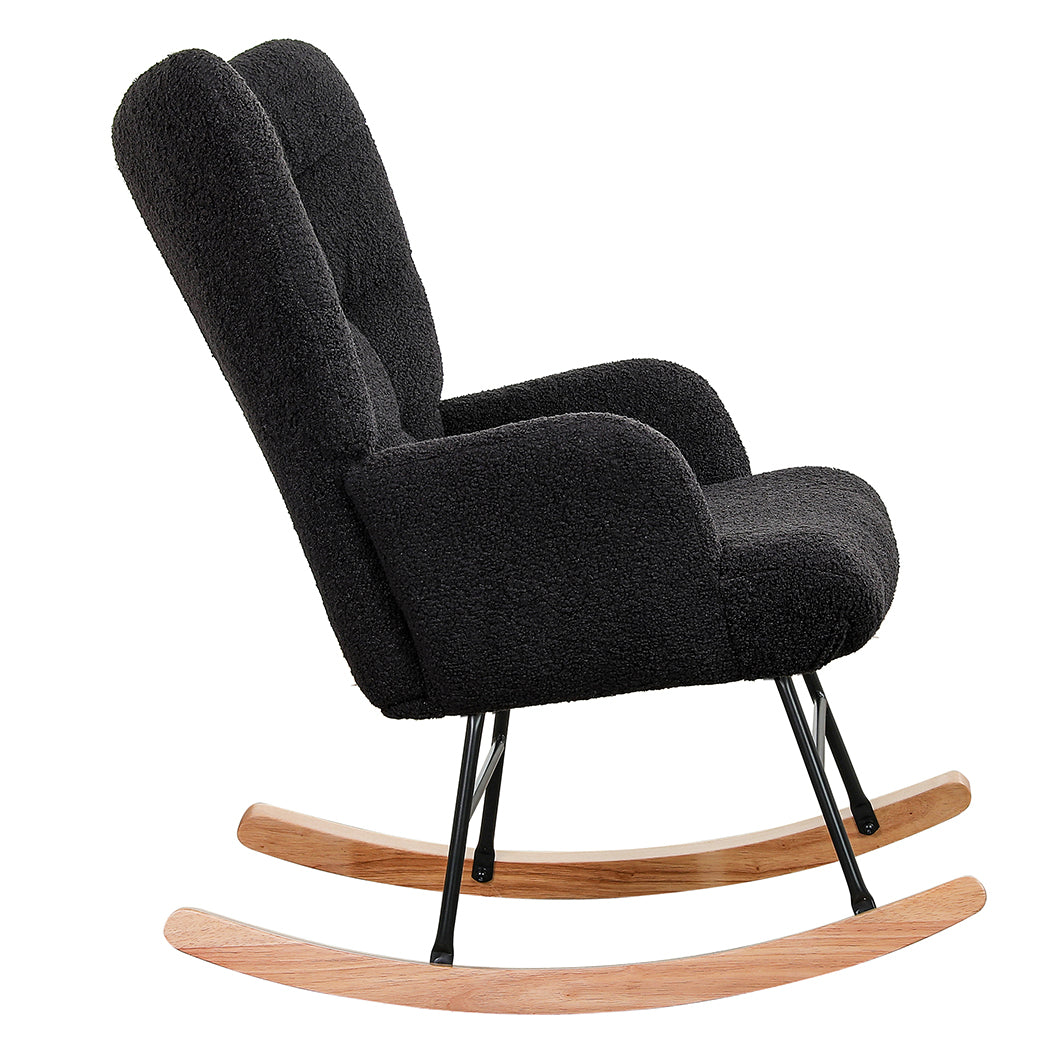 Levede Fleece Rocking Chair-1910112200283000835