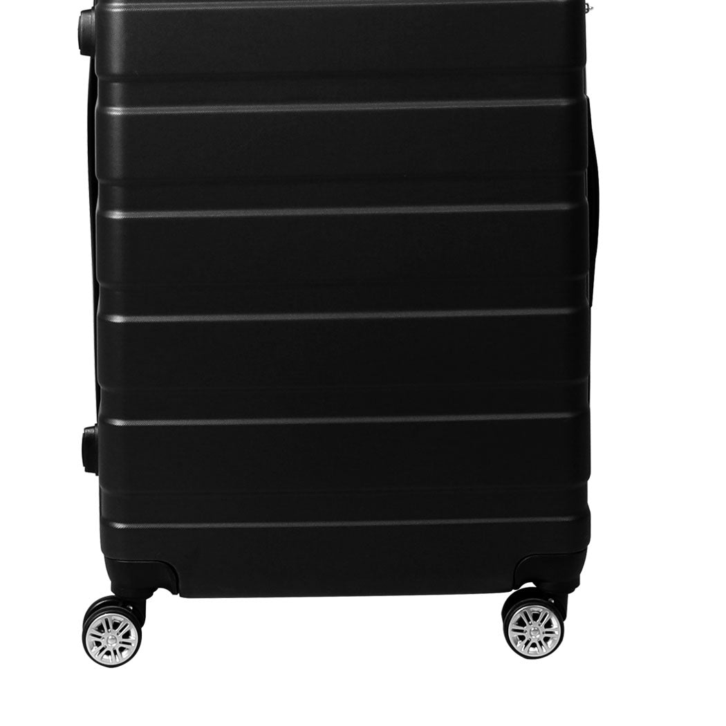 Slimbridge 3PC Luggage sets Suitcase Black-1942352940480204803