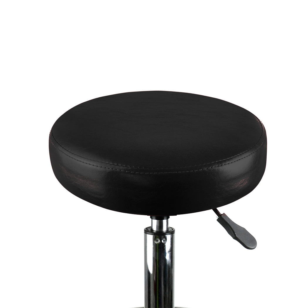 Levede Salon Stool Swivel Bar Stools Black-1910112553774747651