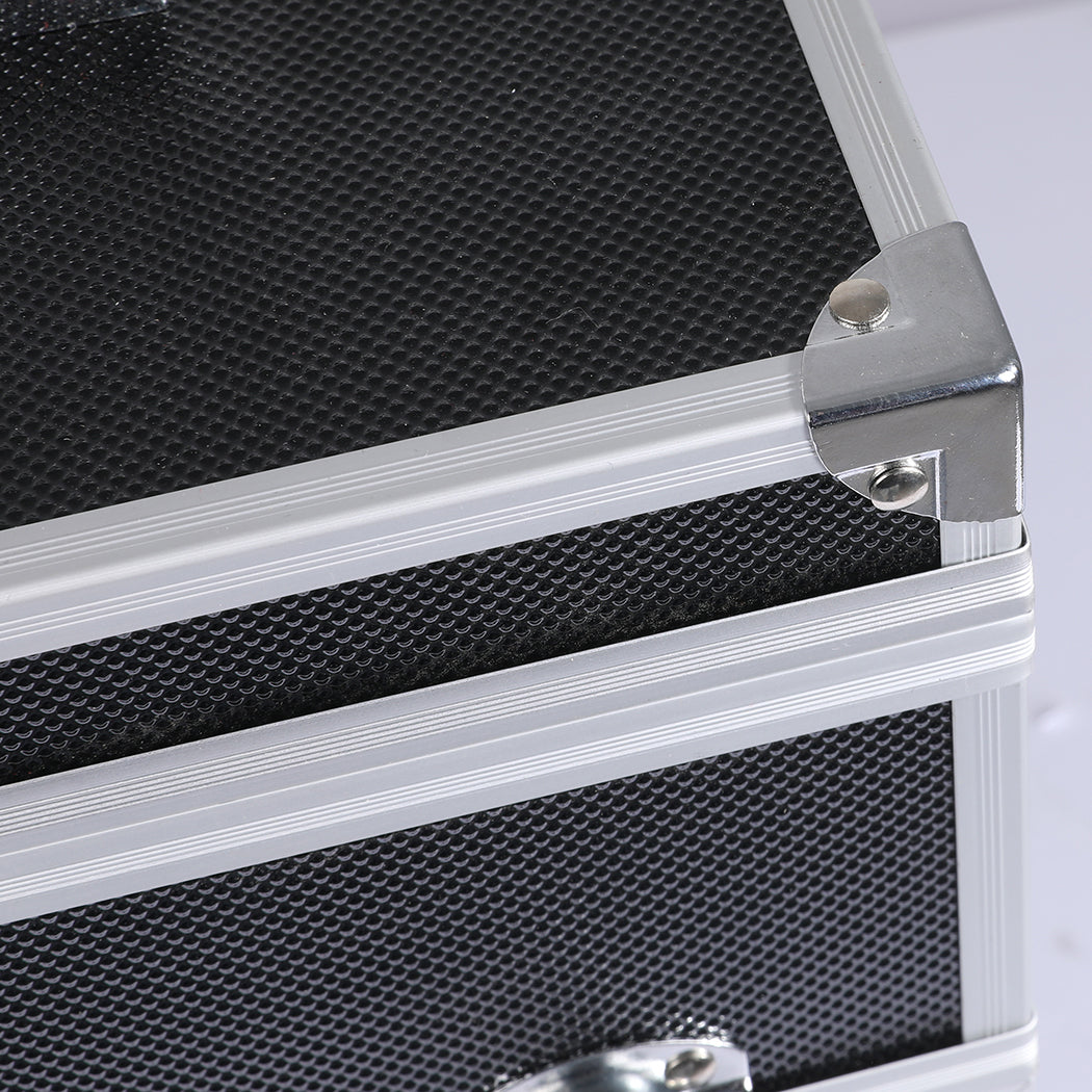 Makeup Cosmetic Case Portable Organizer Black-1942353178544705539