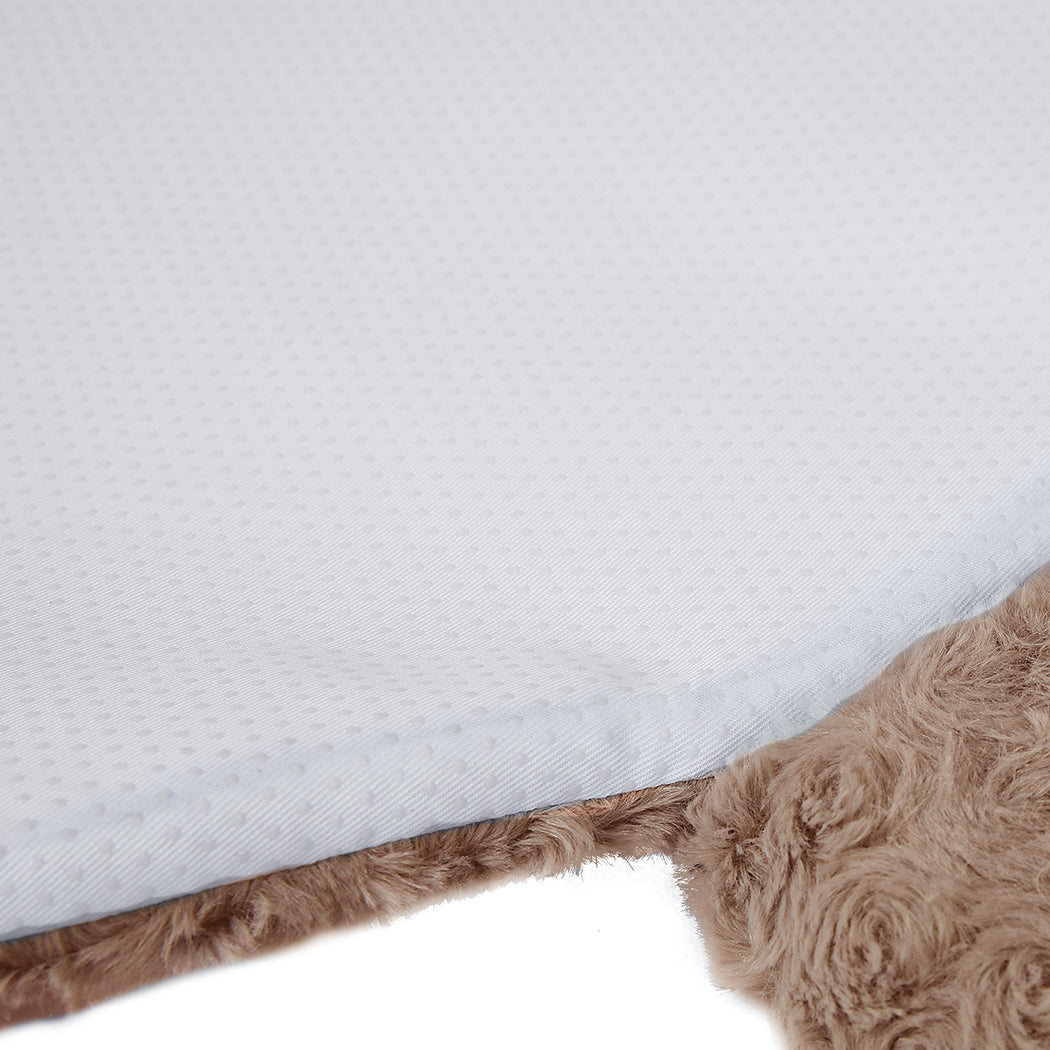 PaWz Pet Bed Cat Calming Bed Dog Squeaky M Tan Medium-1942353077495533571