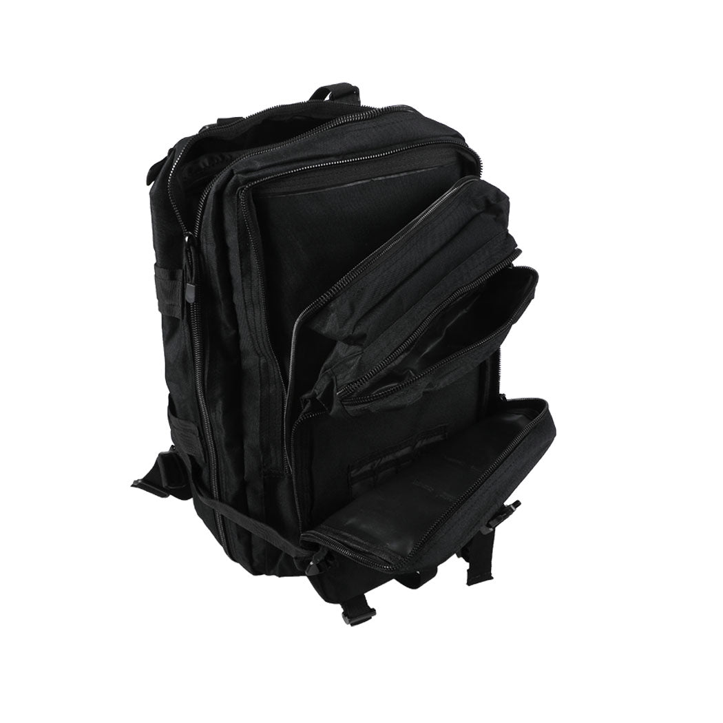 Slimbridge 40L Military Tactical Backpack Black-1942352888764436483