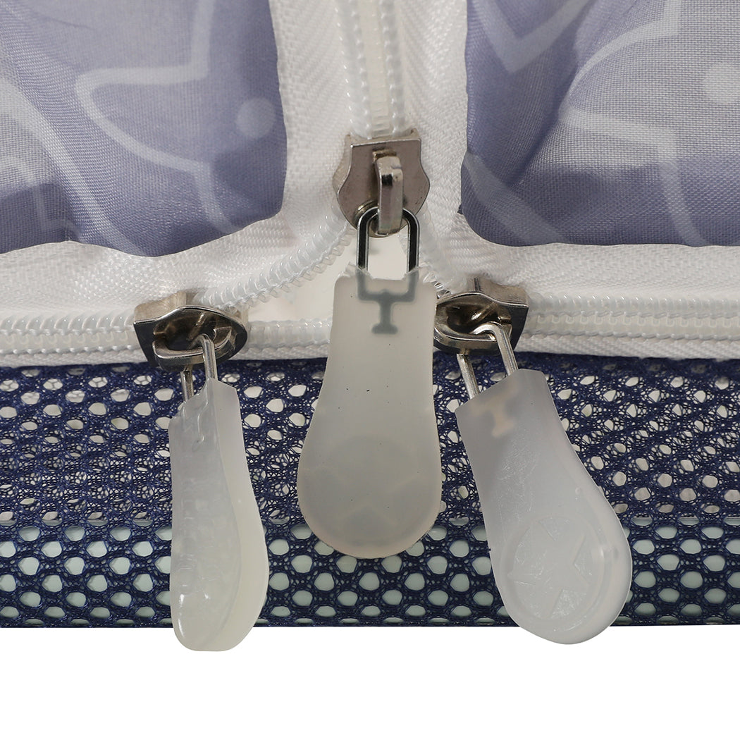 Dreamz Mosquito Bed Nets Foldable Canopy Square Blue-1910112871744933891