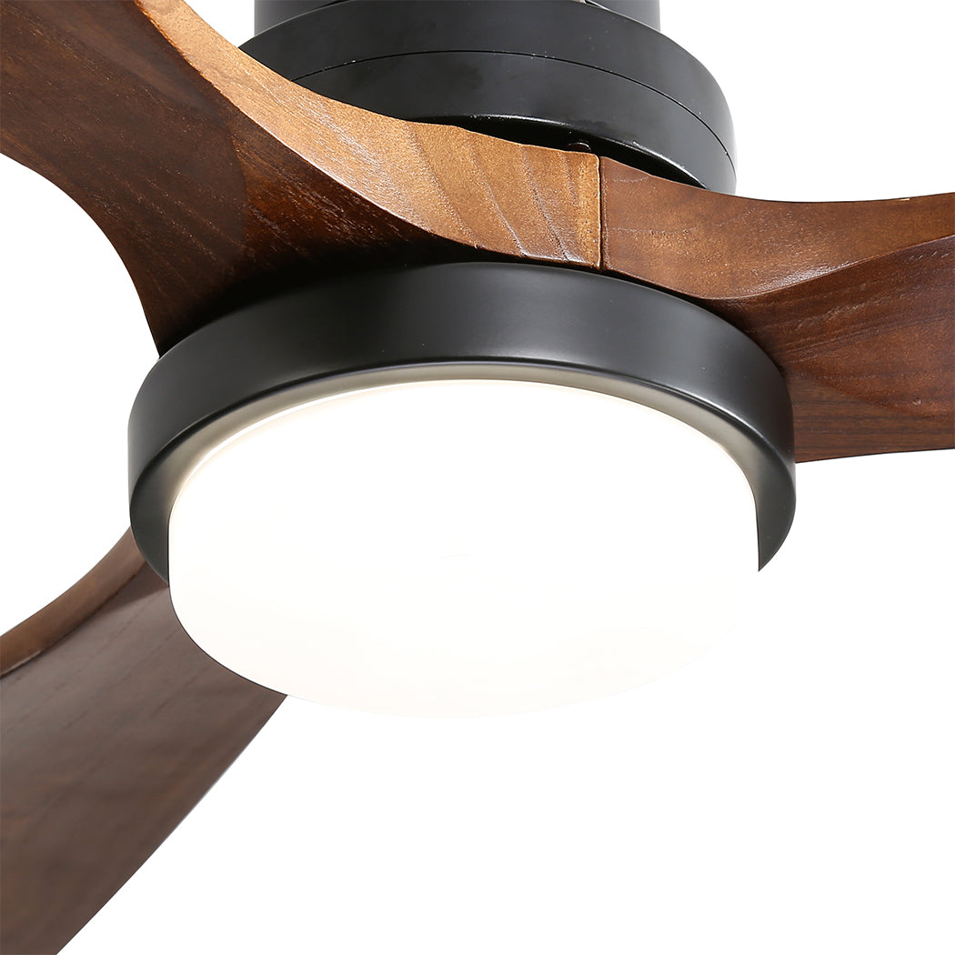 Spector 52'' Wood Ceiling Fan DC Motor Walnut-2006733155792457731