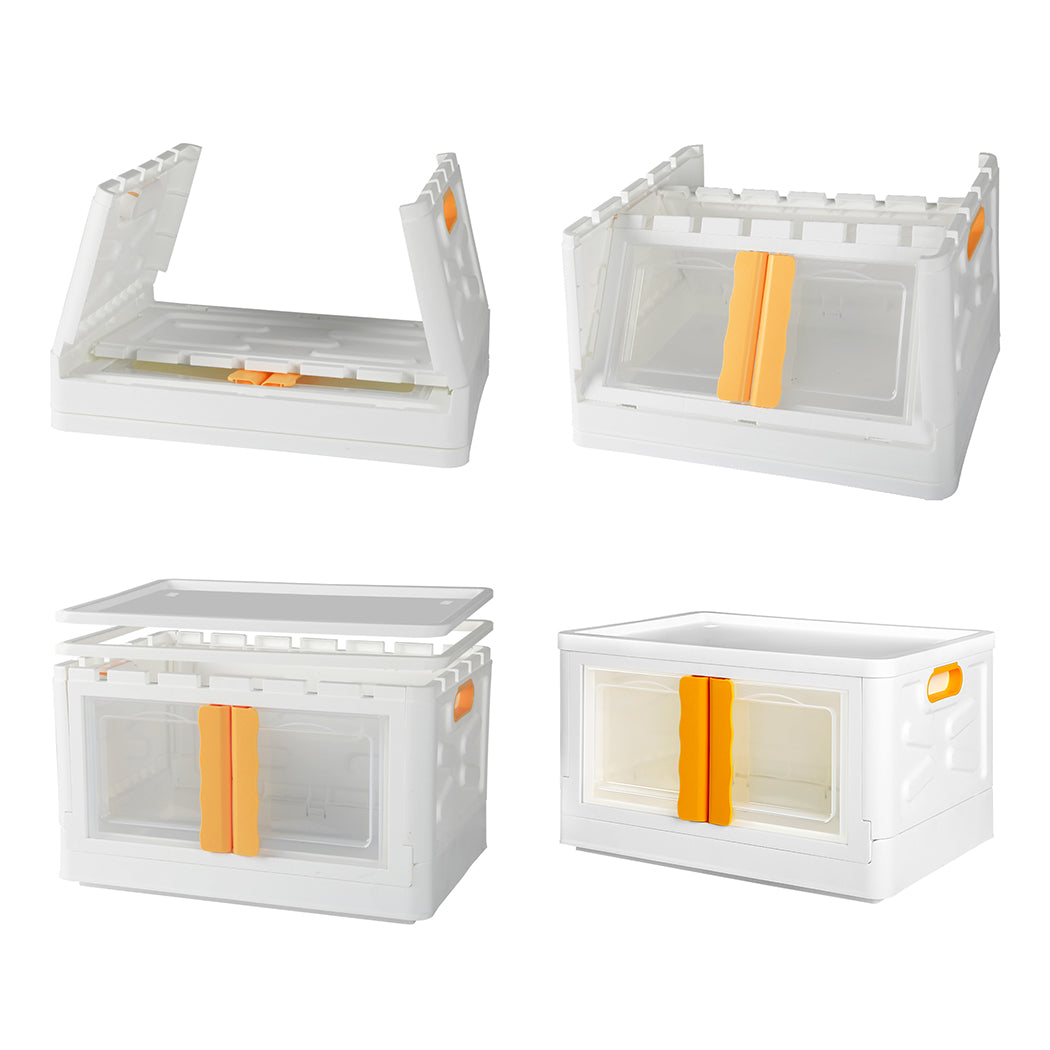 45L Storage Container Stackable Toy Yellow-1942352813959024643