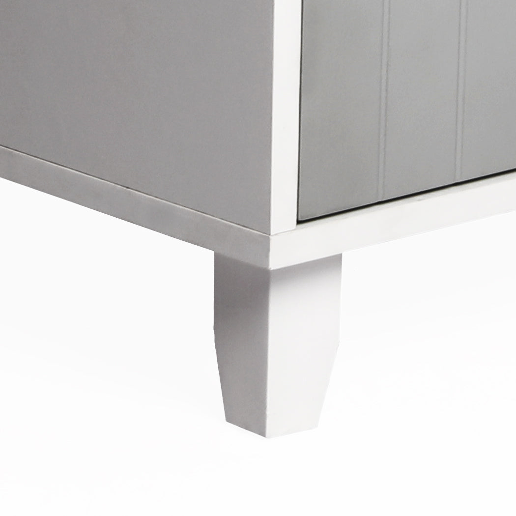 PaWz Enclosed Cat Litter Cabinet Box Grey-1942352745843527683