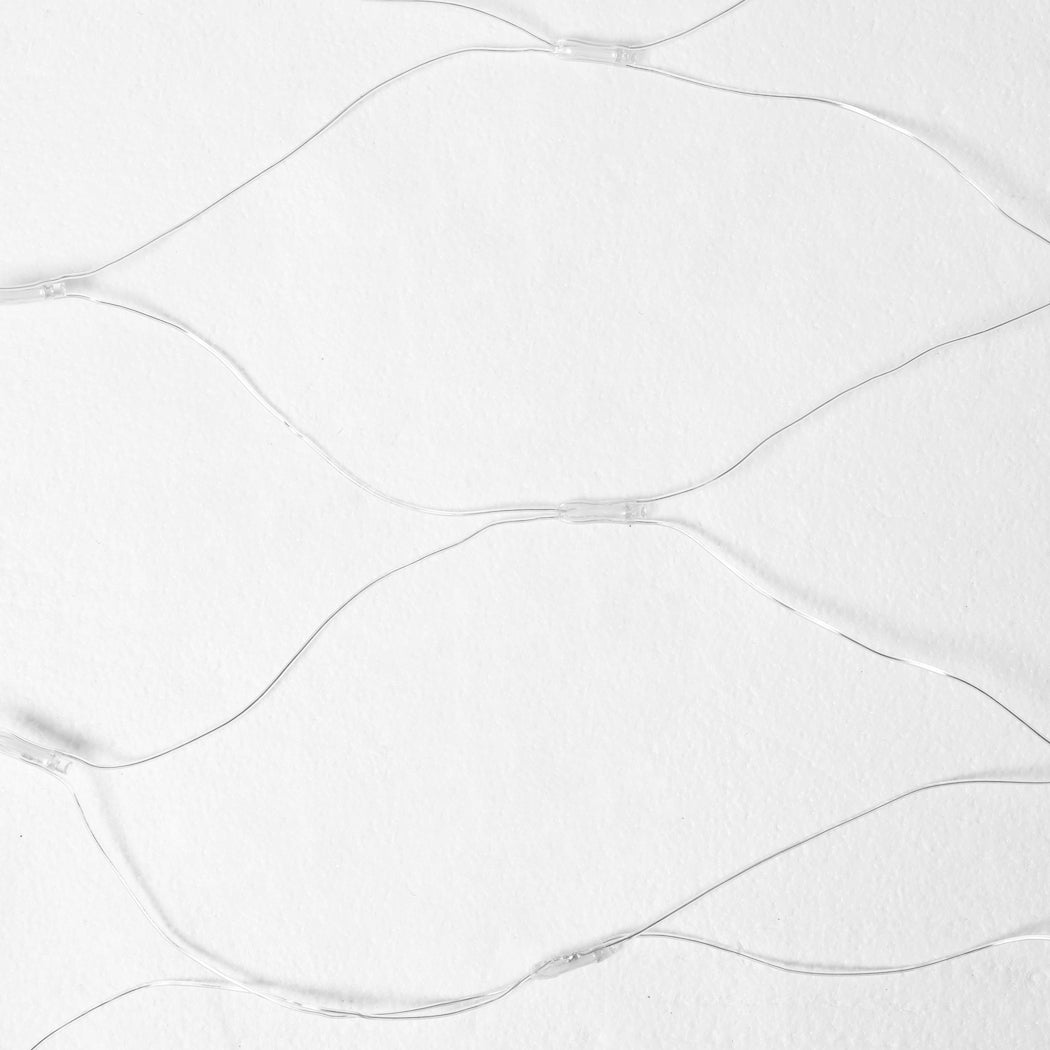 320LED Fairy Lights Net Mesh Curtain Warm white-1942353050505187332