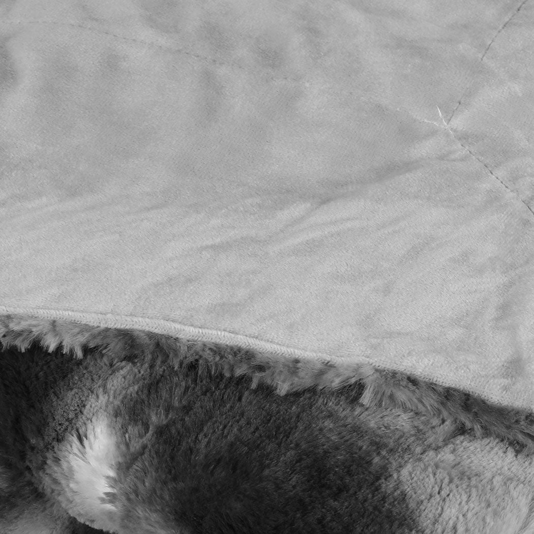 Dreamz Luxury Tie-dyed Blanket Grey 127cm x 152cm-1942353604589522948
