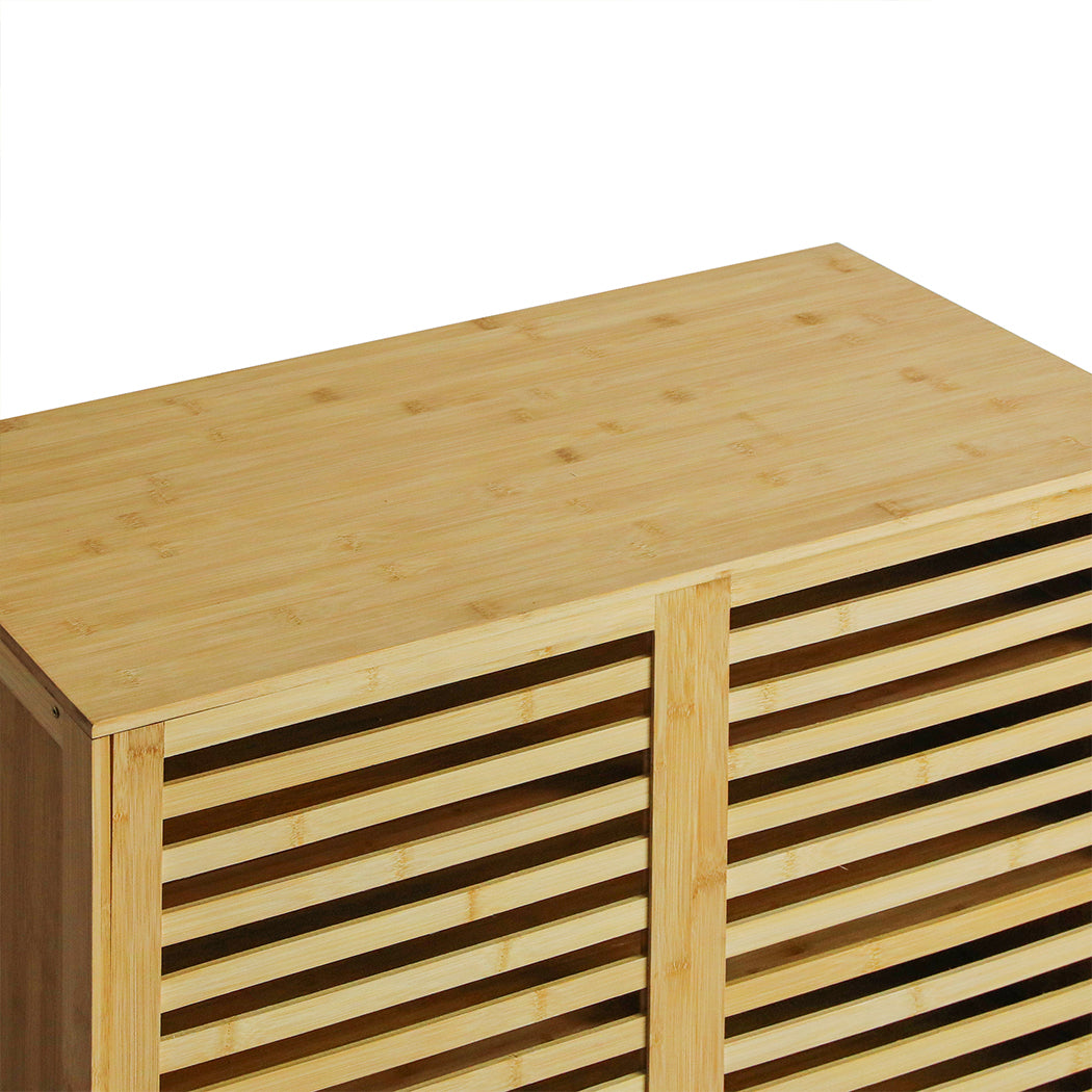 Levede Bamboo Storage Cabinet Freestanding Natural-1942353619819040772