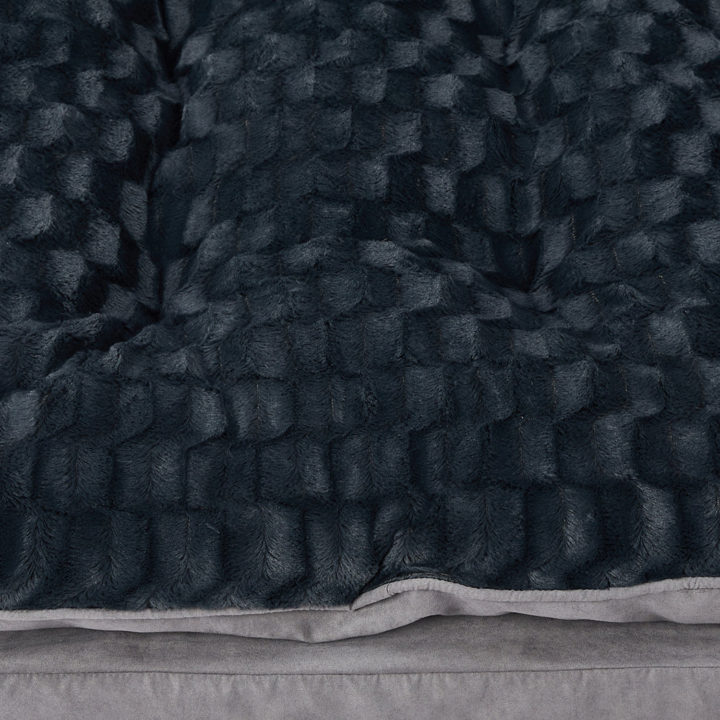 Dog Calming Bed Warm Soft Plush Comfy S Grey Small-1942353079060008964