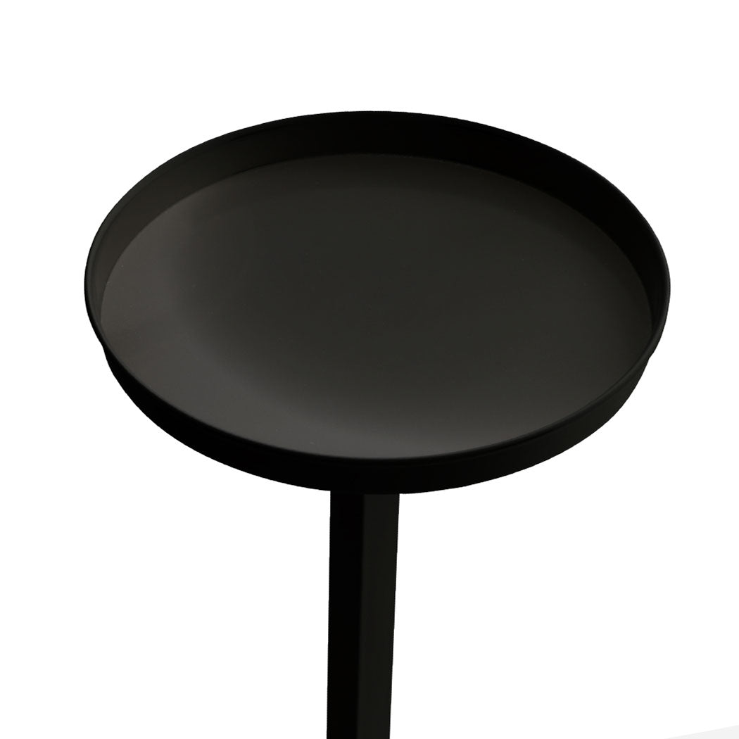Levede Plant Stand Outdoor Indoor Flower Black Medium-1942352903385780228