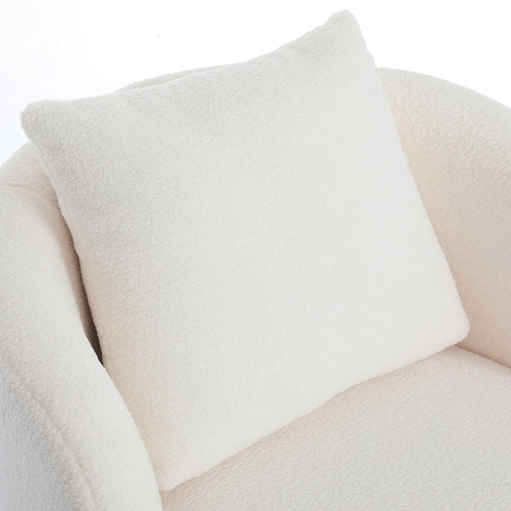 Levede Fleece Swivel Chair-1910112200782123012