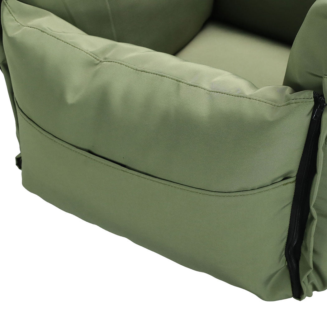 PaWz Dog Car Seat Booster Belt Green-1942352770598309892