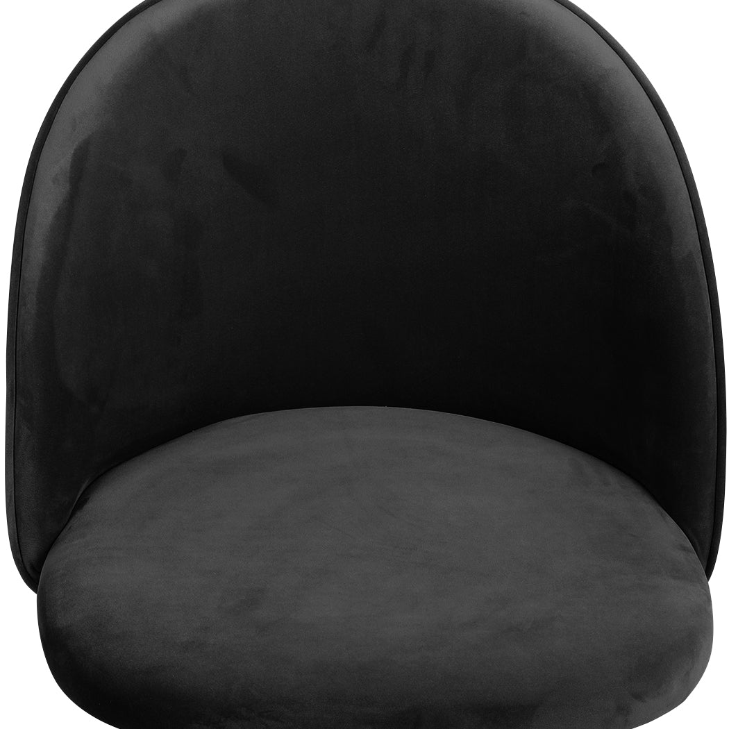Levede 2x Dining Chairs Kitchen Cafe Black-1910113282501513220