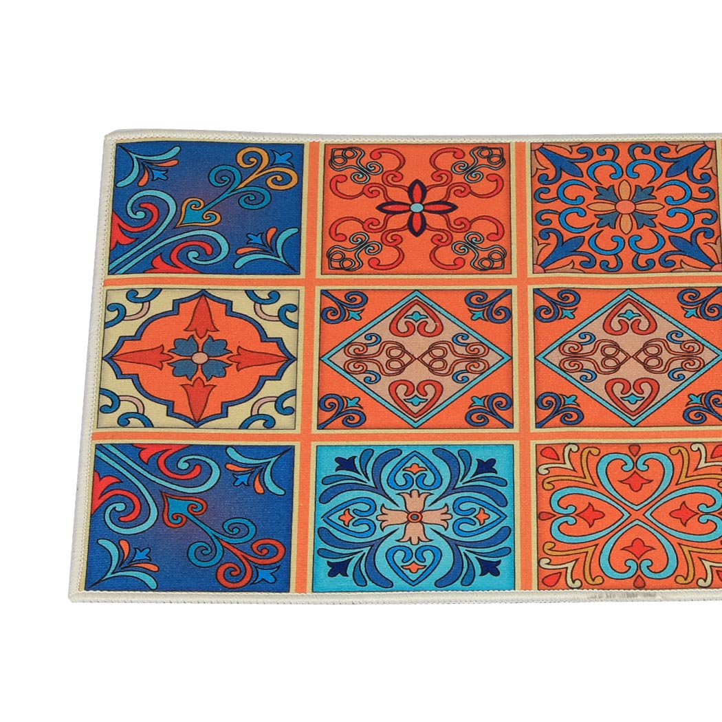 Marlow 2x Kitchen Mat Floor Rugs Area 45x150cm-1942353169854107652