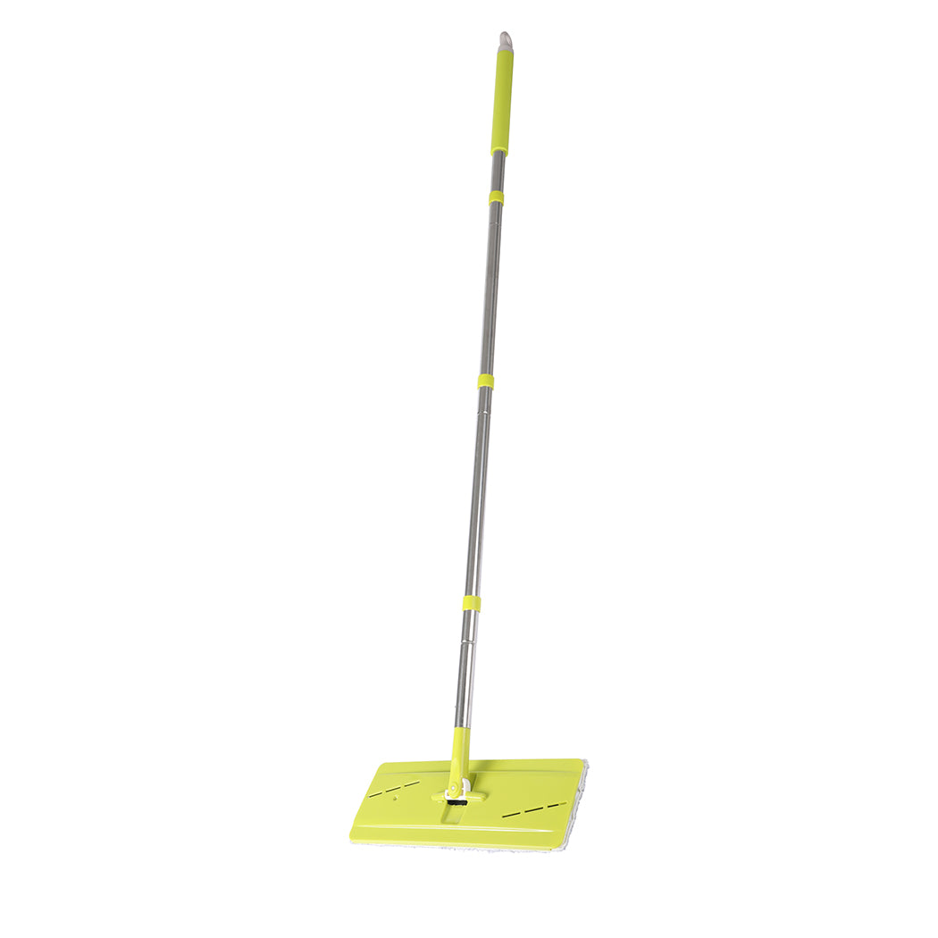 Cleanflo Flat Mop Bucket Set Cleaner Green-1942353180725743620