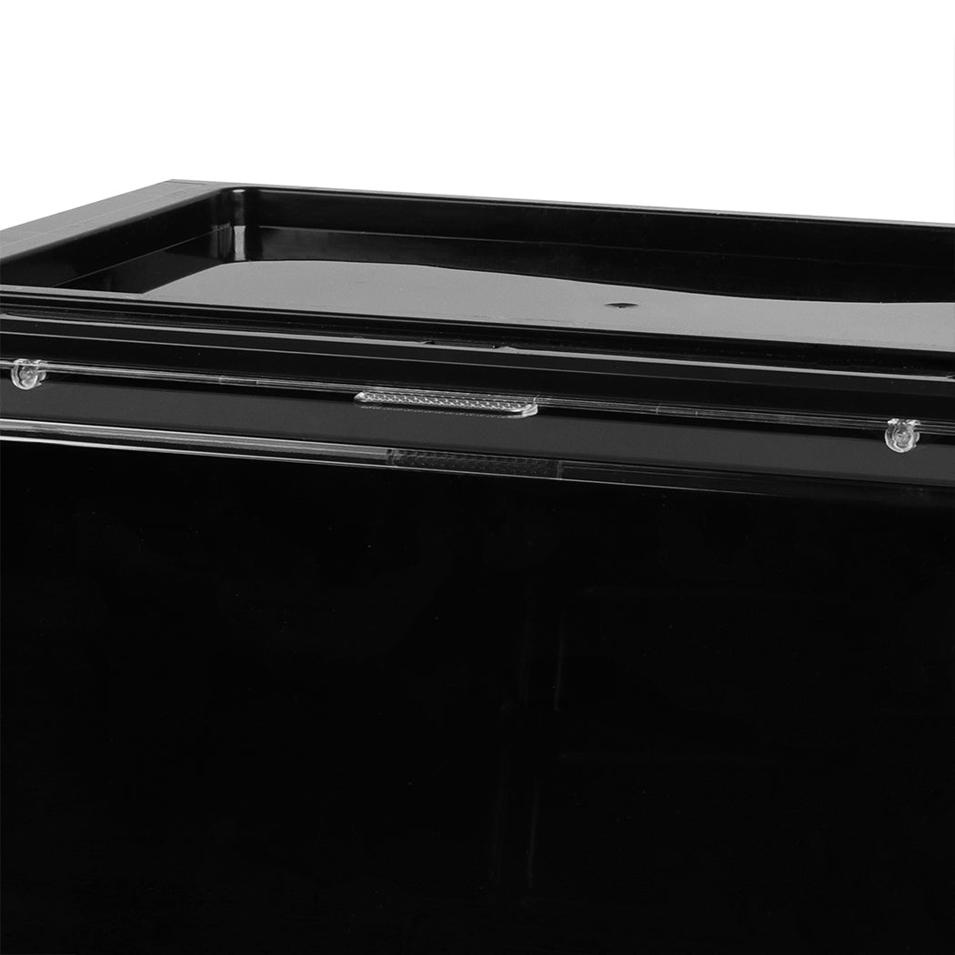 Stacked Shoe Box Acrylic Sneaker Display 6PC Black-1942352807613042692