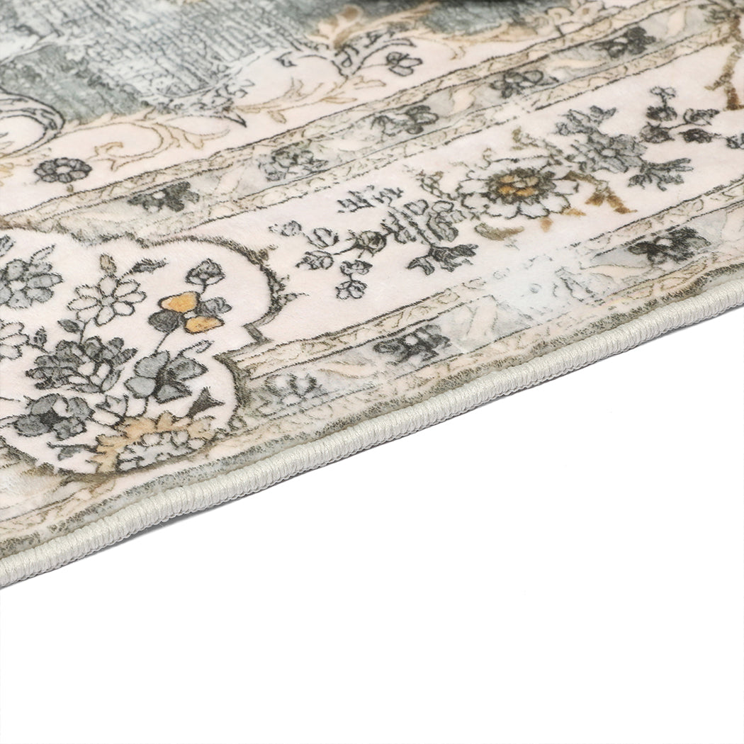 Marlow Floor Rug Short Pile Washable Vintage Carpet Soft Plush Non Slip 80x120-1942353627616251908