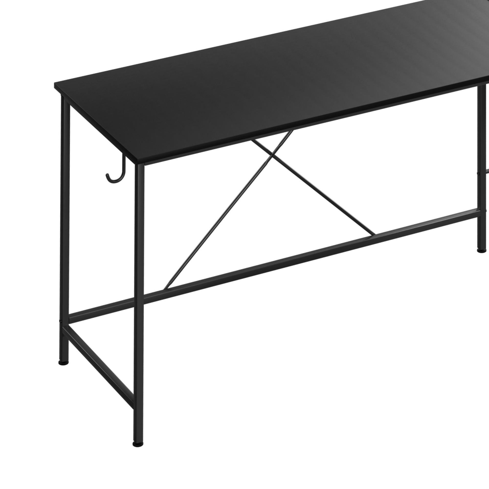 Levede Computer Desk Corner Desk Black-1910112201767784452