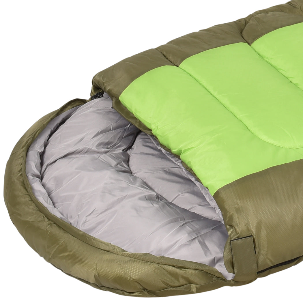 Mountview Sleeping Bag Outdoor Camping Green-1942352887959130116