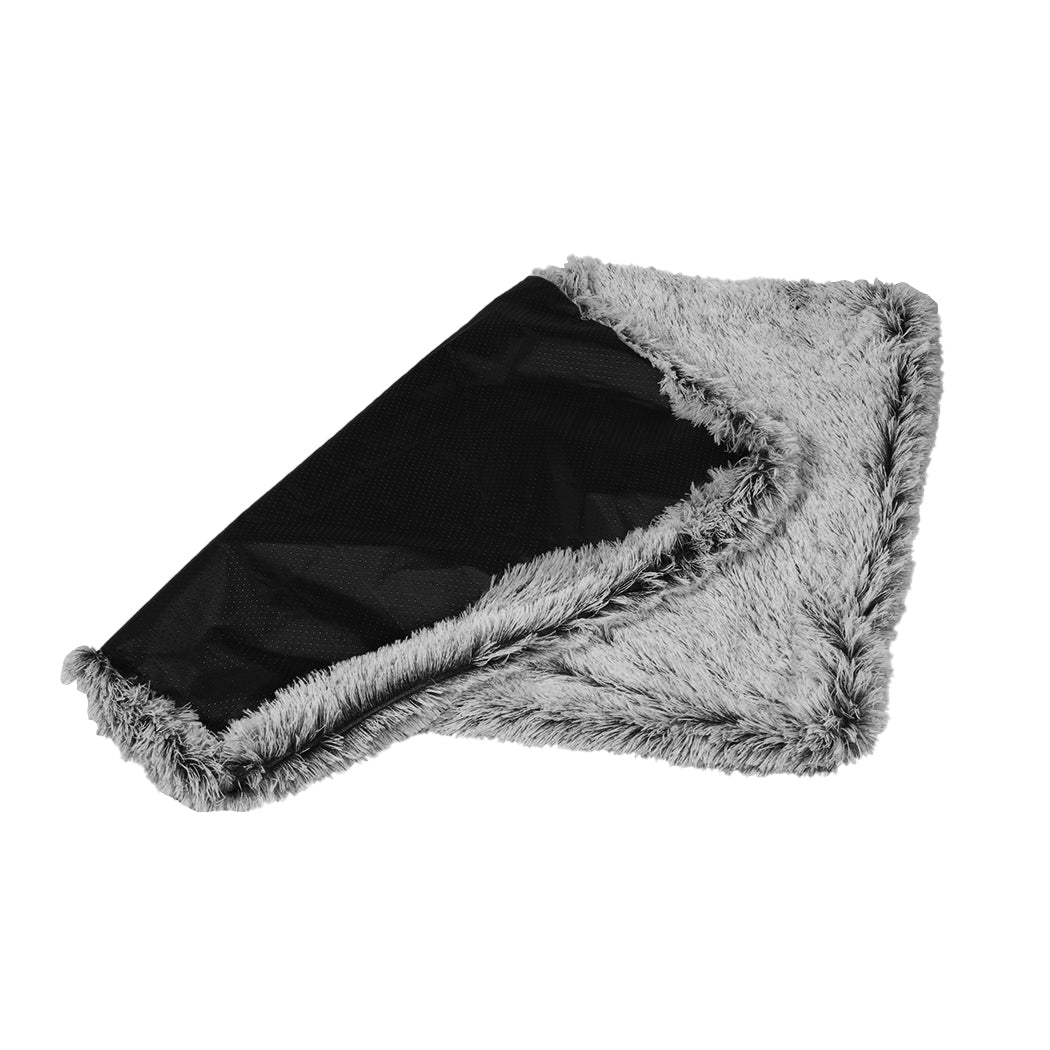 PaWz Replaceable Pet Bed Cover Plush Charcoal Small-1942352741124935684