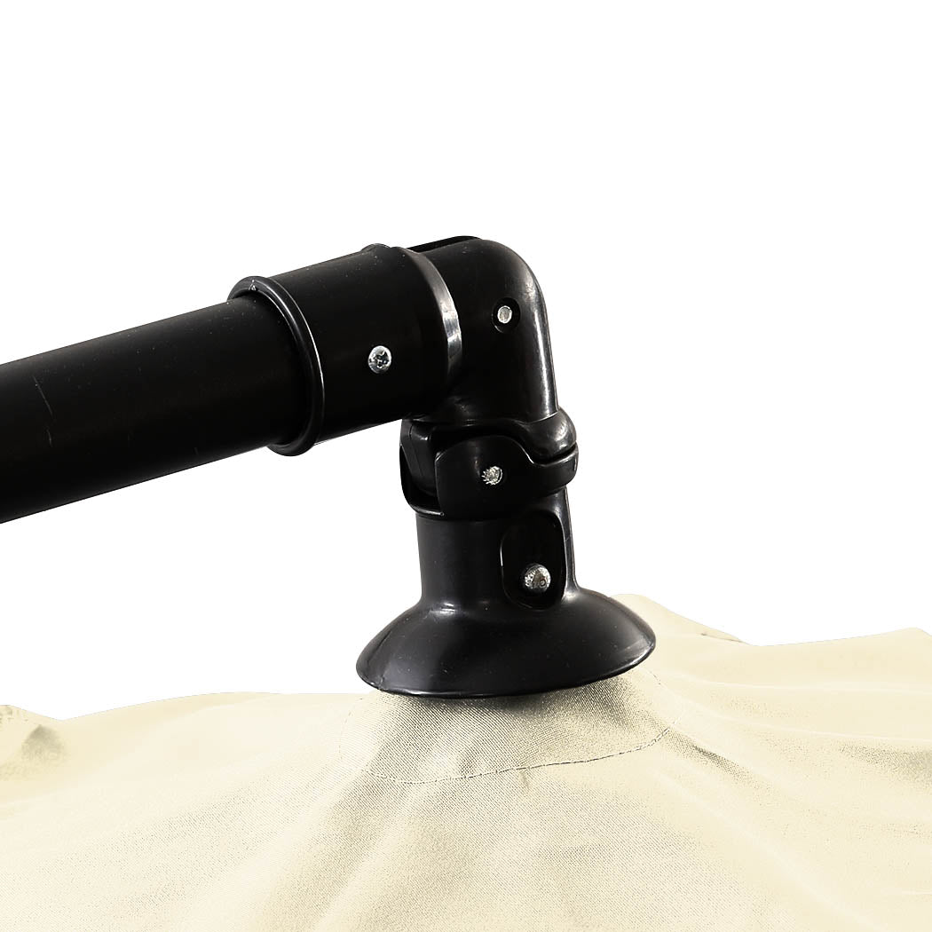 Mountview 3M Outdoor Umbrella Cantilever Beige Without Base-1942353014627110916