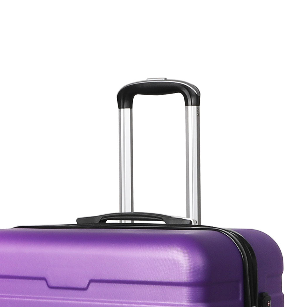 Slimbridge 3PC Luggage sets Suitcase Purple-1942352941520392196