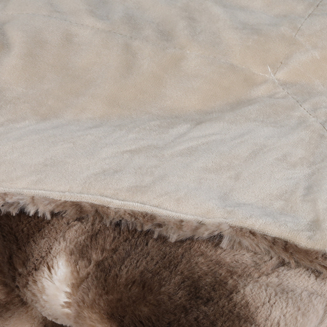 Dreamz Luxury Tie-dyed Blanket Brown 127cm x 152cm-1942353604396584964