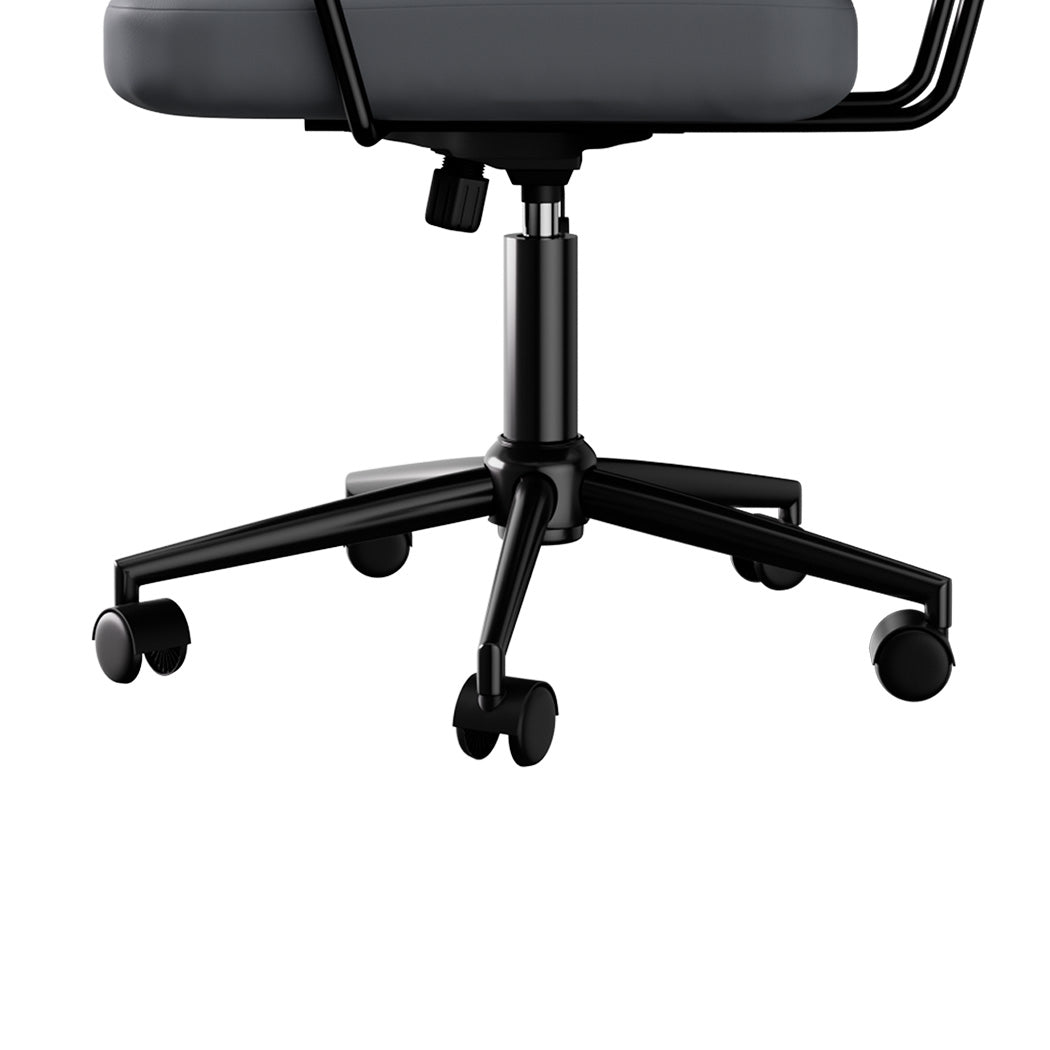 LEVEDE Ergonomic Office Chair Computer PU Grey-1937319820773167108