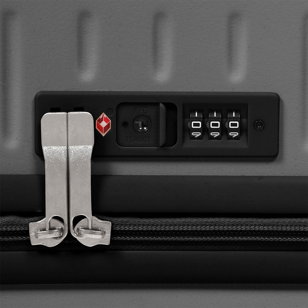 Slimbridge 20" Luggage Wide Handle TSA Lock Grey-1942353662055682052