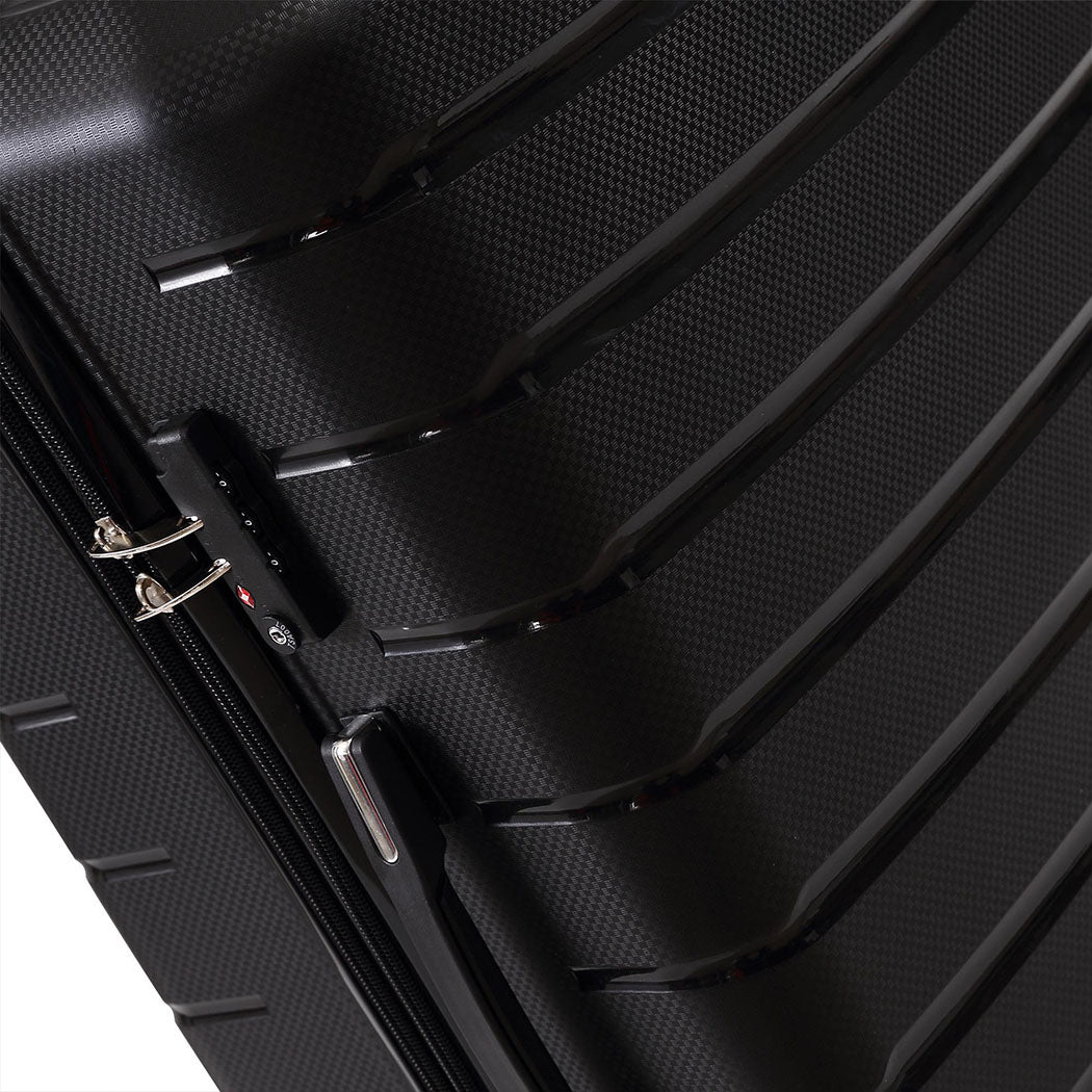28" Travel Luggage Carry On Expandable Black-1942352930929774596