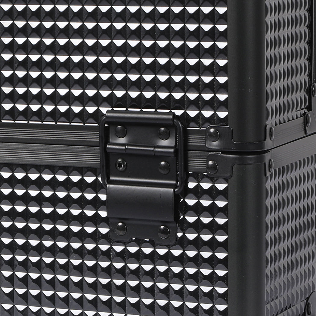 Professional Makeup Case Organizer Box Black-1942353090313326596