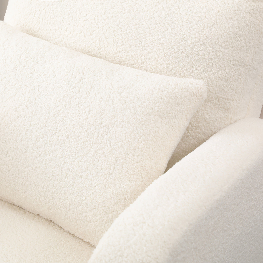 Levede Rocking Chair Ottoman Footrest With Side Pocket-1910112281014964228