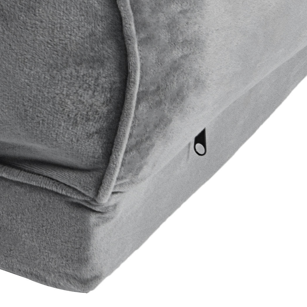 PaWz Pet Bed Sofa Dog Bedding Soft Warm L Cover Grey Cover Large-1942353067194322948