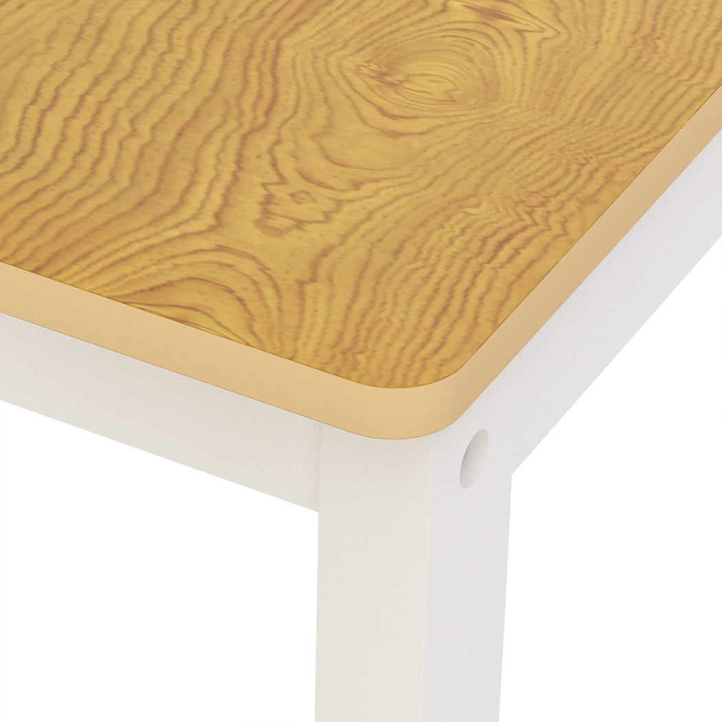 Bopeep Kids Table and Chairs Set Wooden Study Play 4PCS-1919892815270252548