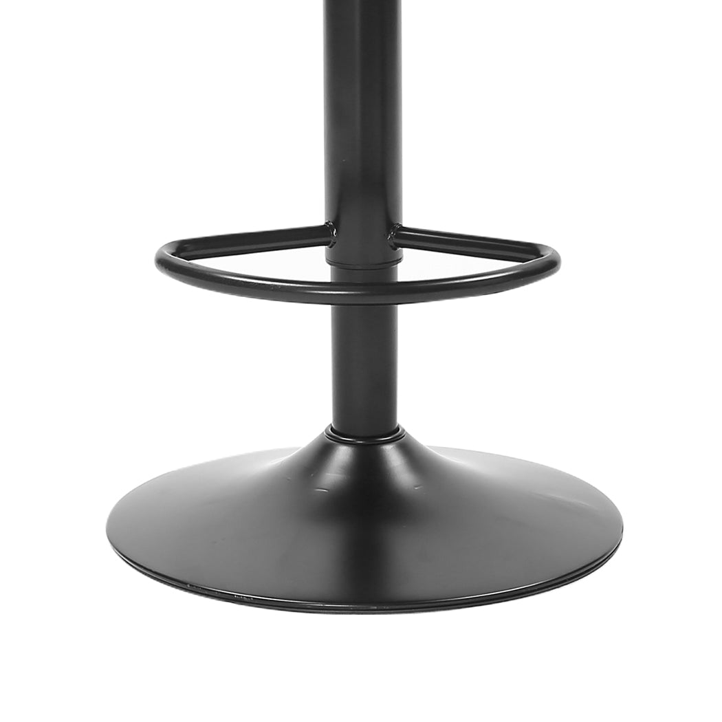 2x Bar Stools Stool Kitchen Chairs Swivel Grey-1919892919276408836