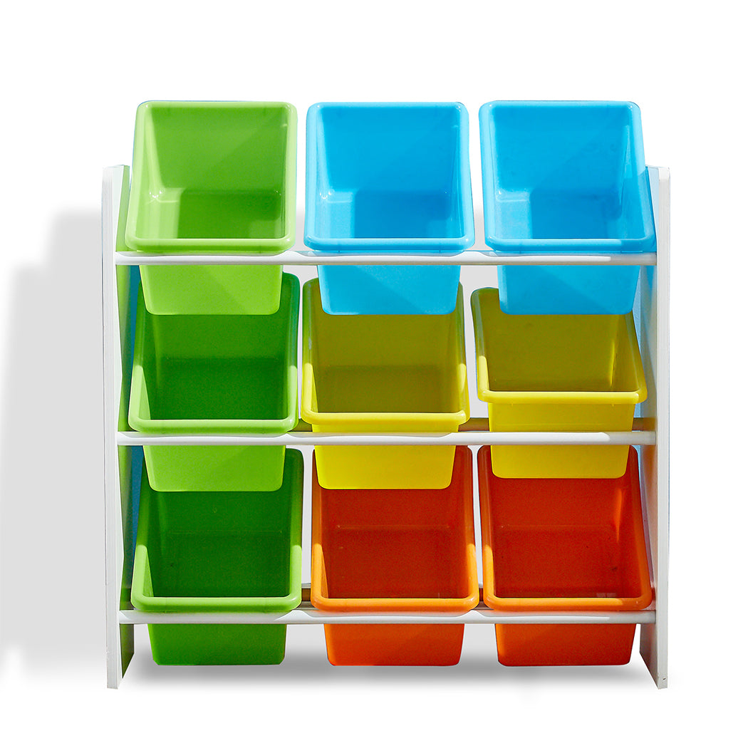Levede 9 Bins Kids Toy Box Bookshelf-1917016717956091908