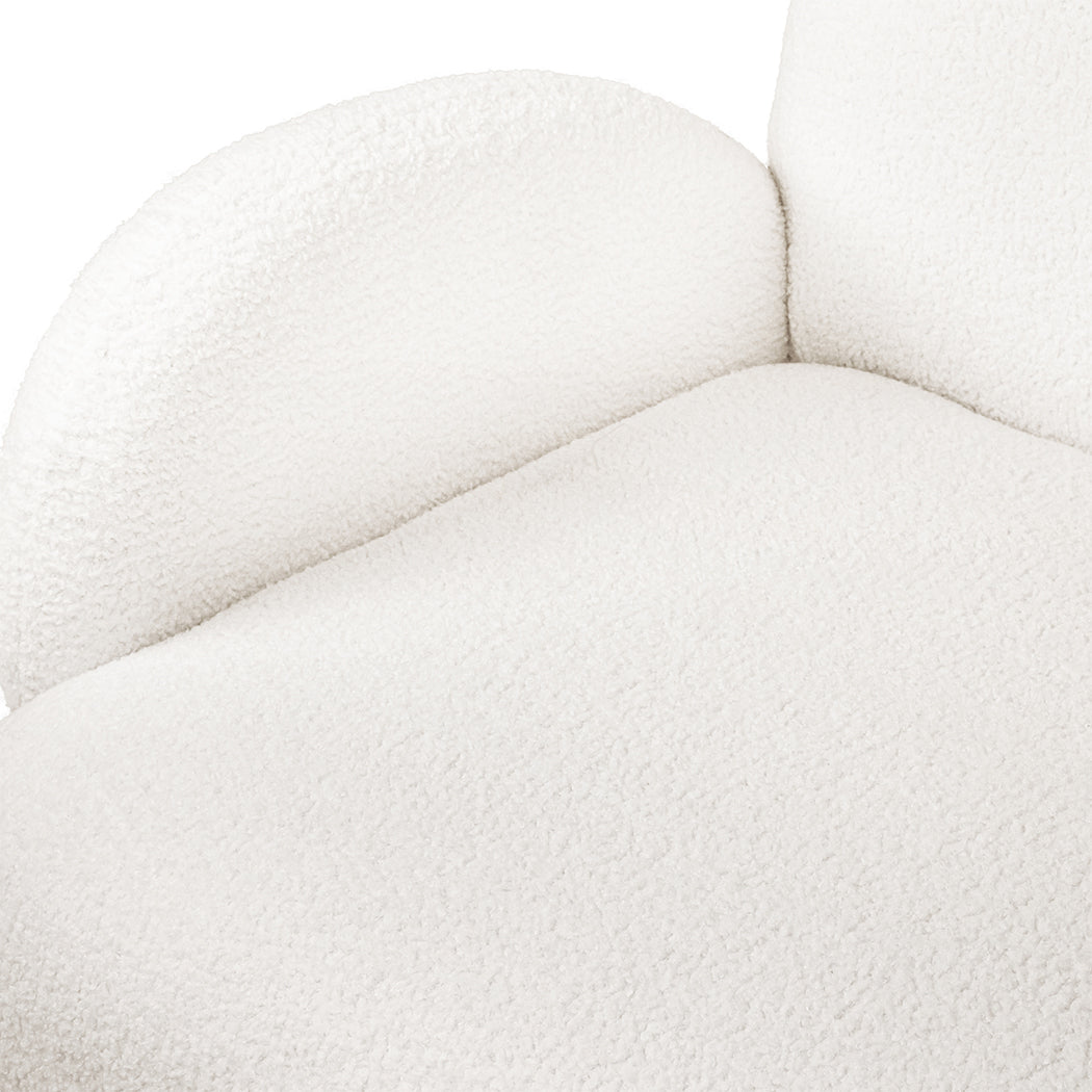 Levede Cloud Sofa 3 Seater Sherpa Fleece White-1937319787009019908