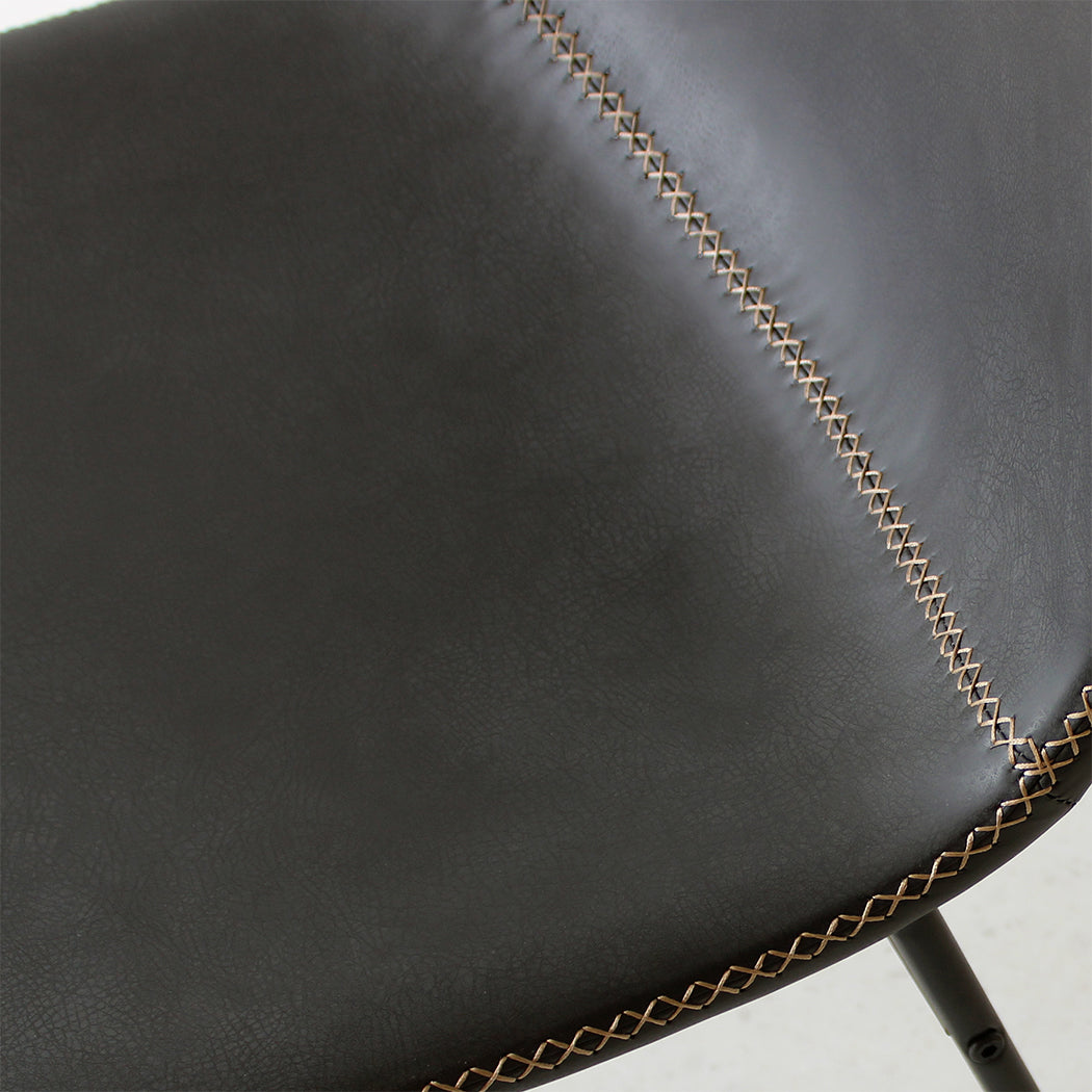Levede 2x Dining Chairs Kitchen Table Black-1910113300868370436